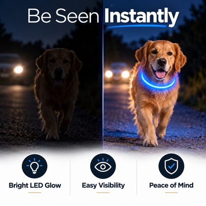 GlowGuard LED Dog Collar