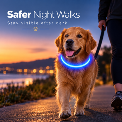 GlowGuard LED Dog Collar