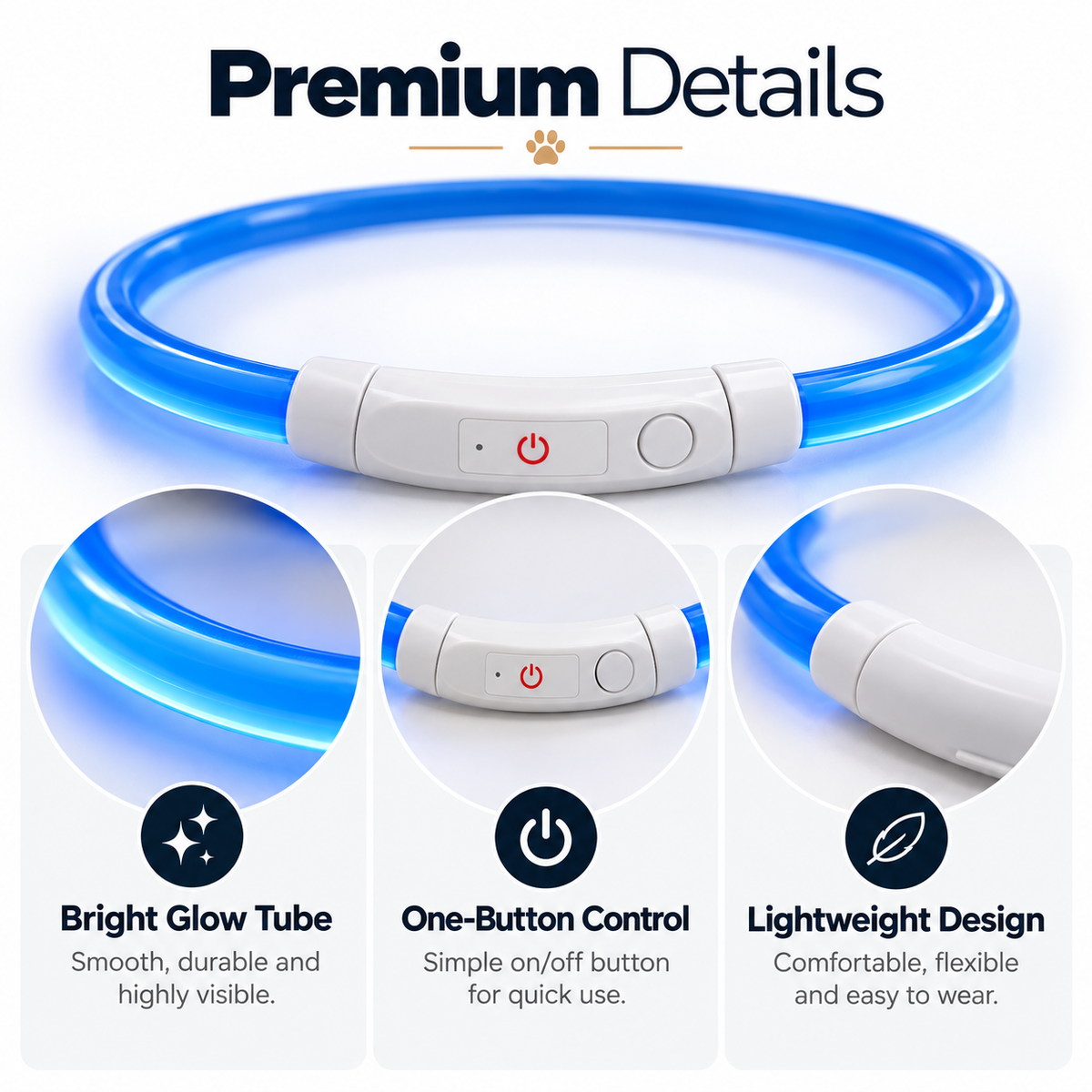 GlowGuard LED Dog Collar